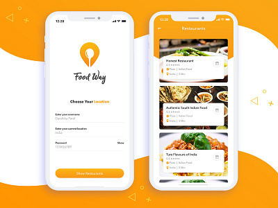 Food Way food mobile app restaurant app uiux