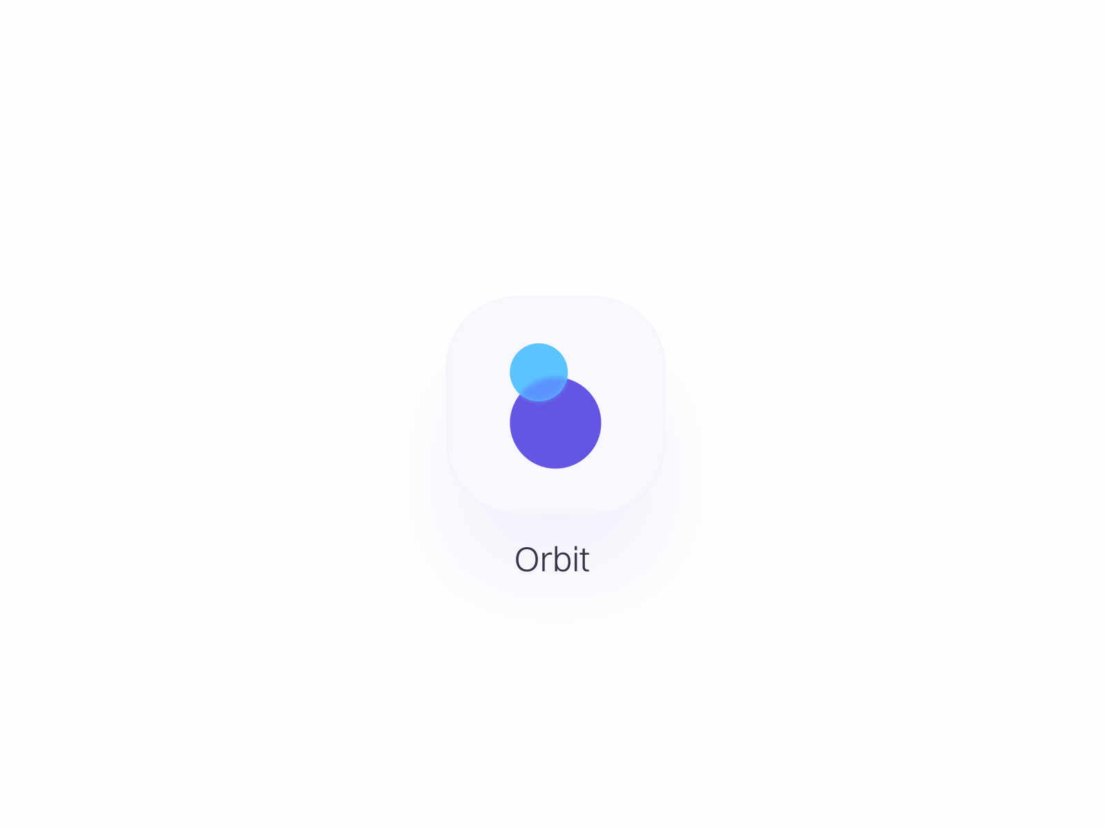 Orbit logo animation 3d animation app icon branding design graphic design icon logo minimal motion motion graphics neomorphism orbit ui