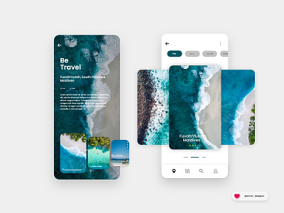 Be Travel_beach Concept | Mobile Design app beach design homepage interface mobile application mobile design trendy ui userexperience userinterface ux web website