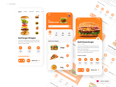 Freebies | Food App UI Design by Ericson Fabro on Dribbble