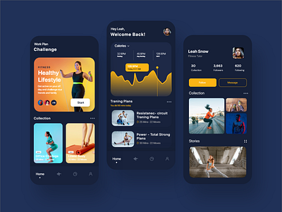 Fitness App Design adobe xd app blue figma fitness fitness app nature sports ui ux web website workout app