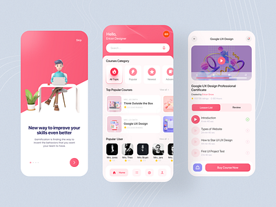 Online Learning Hub | Mobile App 📖 by Ericson Fabro 🎧 on Dribbble