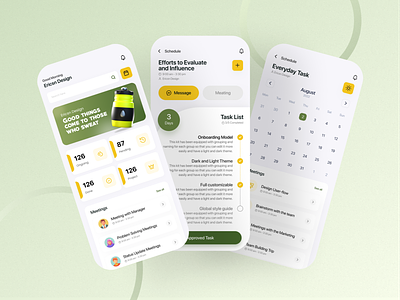 To-do List | To-Dooh Mobile App ✍️ 3d app app design app screen calendar colors design green illustration schedule app task app todolist ui uidesign uiux ux web website