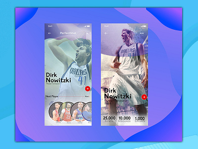 NBA Legend Dirk41 app ui ux web website