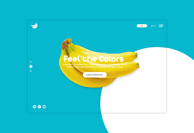 Bananas design fruits landing page ui ux web