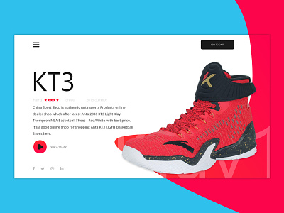 KT3 Shoes Concept Klay Thompson