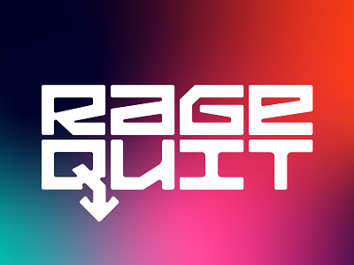 Rage Quit / Identity brand brand design brand identity brandbook branding branding design design game identity identity branding identity design logo minimal rage style typography ui