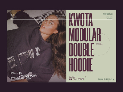 KWOTA¼ — LANDING daily ui dailyui design fashion fashion brand fashion design hoodie hoodies minimal modular modular design module modules shop ui ux web web design website