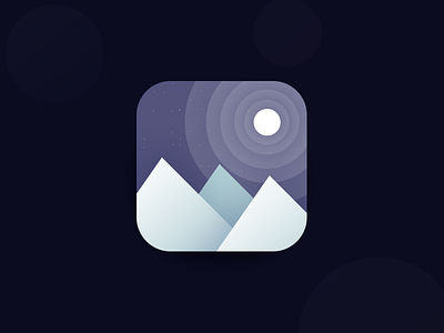 Night Scenery icon app icon brand design icon line logo ring security small icons ui user experience ux