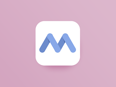 letter M icon app icon brand design icon line logo mbe ring small icons ui user experience ux