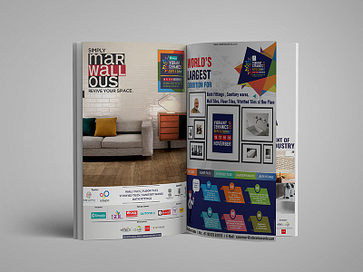 Magazine Advertise magazine magazineadvertisement magazinedesign vibrantceramis