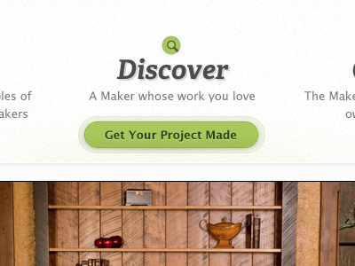Discover a Maker buttons green