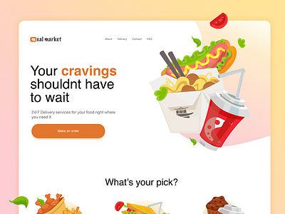 Food company delivery delivery app delivery service design food food app food website illustration ui webdesign website