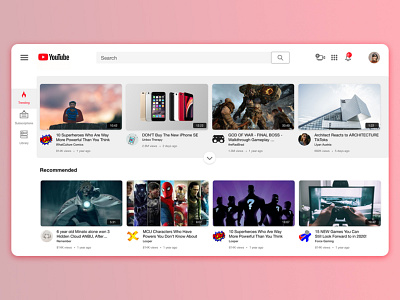 Youtube Interface