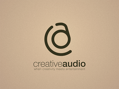 Creative Audio Logo audio branding creative entertainment illustration logo vector