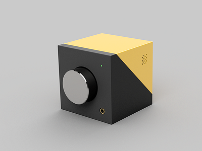 Concept Headphone Amp 3d amp concept dac desktop headphone model render