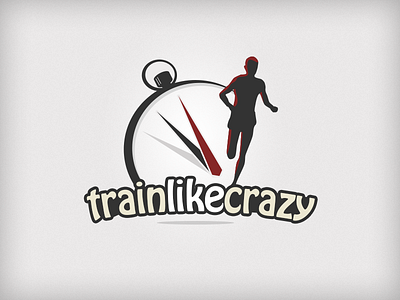 Train Like Crazy branding camp camping illustration logo running time training vector