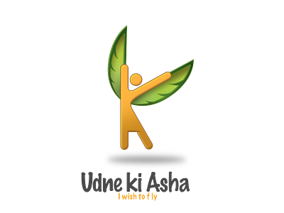Udne Ki Asha branding care child design fly logo mentor mentorship ngo wish