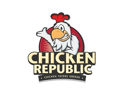 Logo for Chicken Republic art branding chicken design label logo pencil sketch