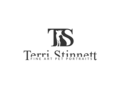 Logo for Terri Stinnett Pet Photography branding care design identity logo pet photography