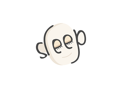 Sleep concept face human illustration sleep