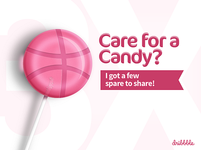 Dribbble Invites candy draft dribbble dribbbleinvite invite invites prospect share