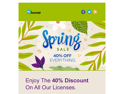 Are you ready for spring sales? design discounts joomla joomla designs joomla extensions joomla template joomla templates promotions template
