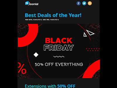 BLACK FRIDAY 2021 blackfriday discounts joomla