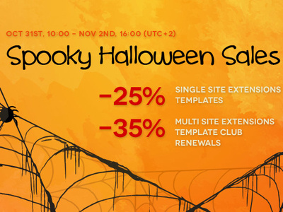 Happy Halloween to you🎃 discounts joomla joomla designs joomla template promotions