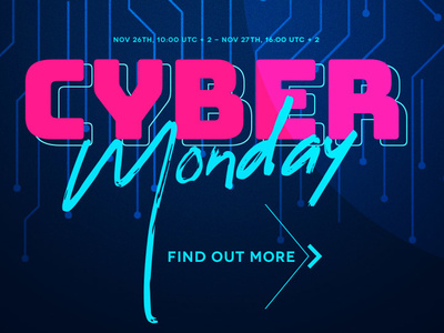 Cyber Monday Sale is ON