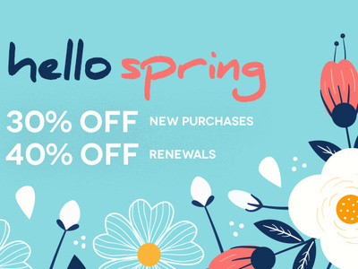 Say Hello to Spring 2019 discounts joomla joomla designs joomla extensions joomla template promotions