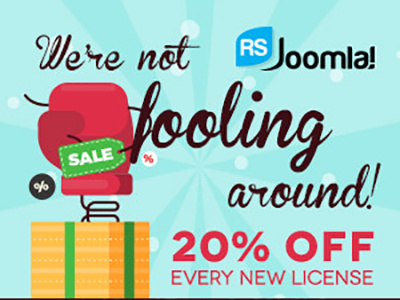 APRIL FOOLS' DAY OFFER business design agency discounts joomla joomla designs joomla extensions joomla template promotions