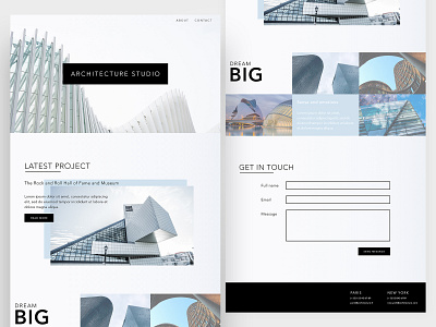 Architecture Studio adobexd design ui ux web webdesign website