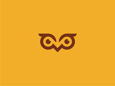 Owl vision logo animal bird brand eye icon intelligent logo owl smart symbol vector vision