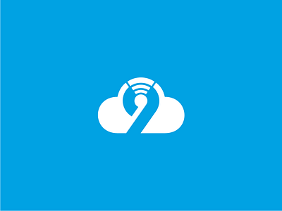 Cloud Nine logo 9 antenna cloud connect internet network nine share signal sky technology wifi