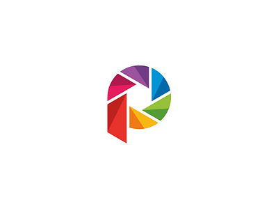 Photo Lens - Letter P Logo