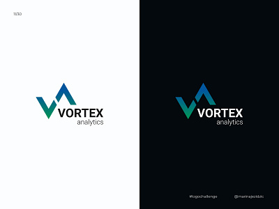 The 30 Day Logo Challenge 11 - Vortex Analytics