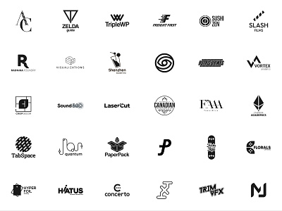 The 30 Day Logo Challenge 30 - Presentation black black white brand identity logochallenge logocore logodesigner logodesigns new newpost project skills
