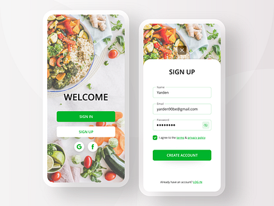 SIGN UP – Daily UI 001 001 app daily ui dailyui design mobile sign up signup ui