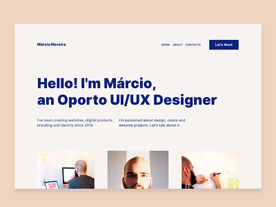 Personal Site Redesign design minimal personal brand ui ux web website