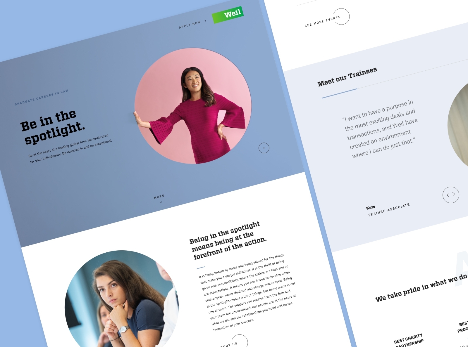 Be in the Spotlight – Website design by Carmen on Dribbble