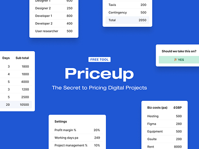 PriceUp – The Secret to Pricing Digital Projects (Free Tool) business growth digital design free free tool freelancing gumroad priceup pricing tool
