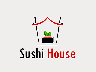 Sushi House app art branding design digital art figma icon inkscape logo ui vector vector art