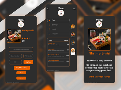 Sushi Shop (In House Ordering App for Restaurants)