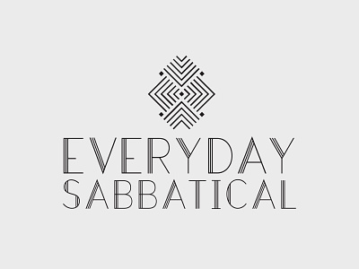 Everyday Sabbatical – Logo Concept B art deco concept fashion logo logo design typography