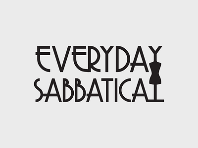 Everyday Sabbatical – Logo Concept C art deco concept concept logo fashion logo typography