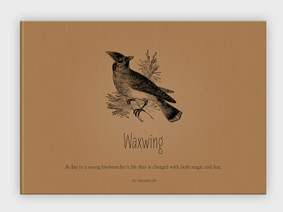 Waxwing Concept B – Book Cover design typography web website design