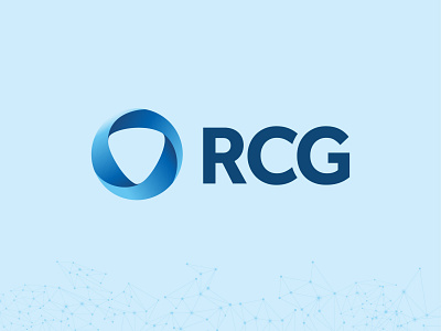 RCG Global Services blue branding circle design logo rcg triangle vector wordmark