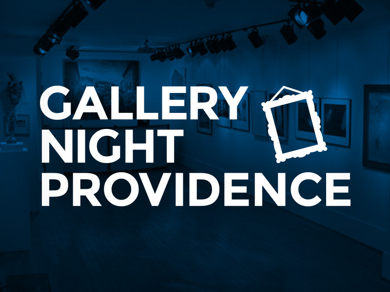 Gallery Night Providence By Mike Dribbble Gallery Night Providence Logo Art Tours Black Blue Frame Picture