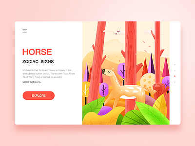 horse design illustration ui